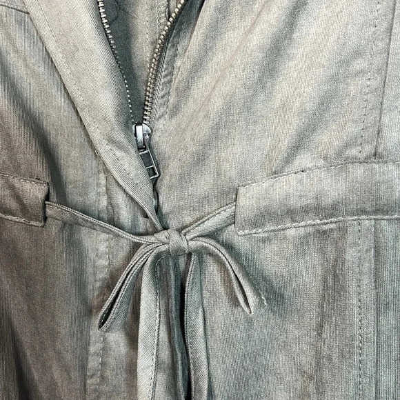 Becool Lightweight Utility Jacket with Drawstring Waist - Olive Green - Medium - Picture 5 of 10